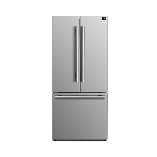 FORNO 2-Piece SS Kitchen Bundle - 30" Electric Range and 31" Bottom Freezer Refrigerator