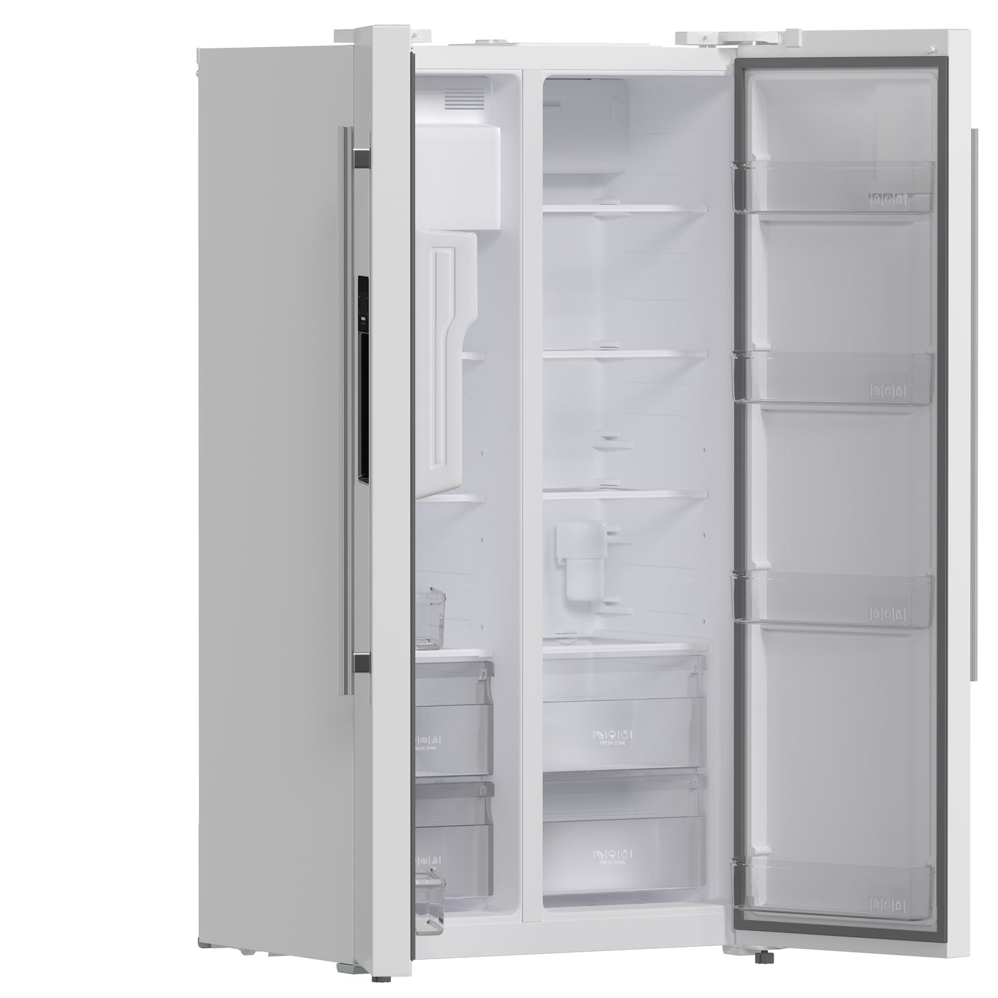 FORNO 2-Piece White Kitchen Bundle - 30" Electric Range and 36" Bottom Freezer Refrigerator