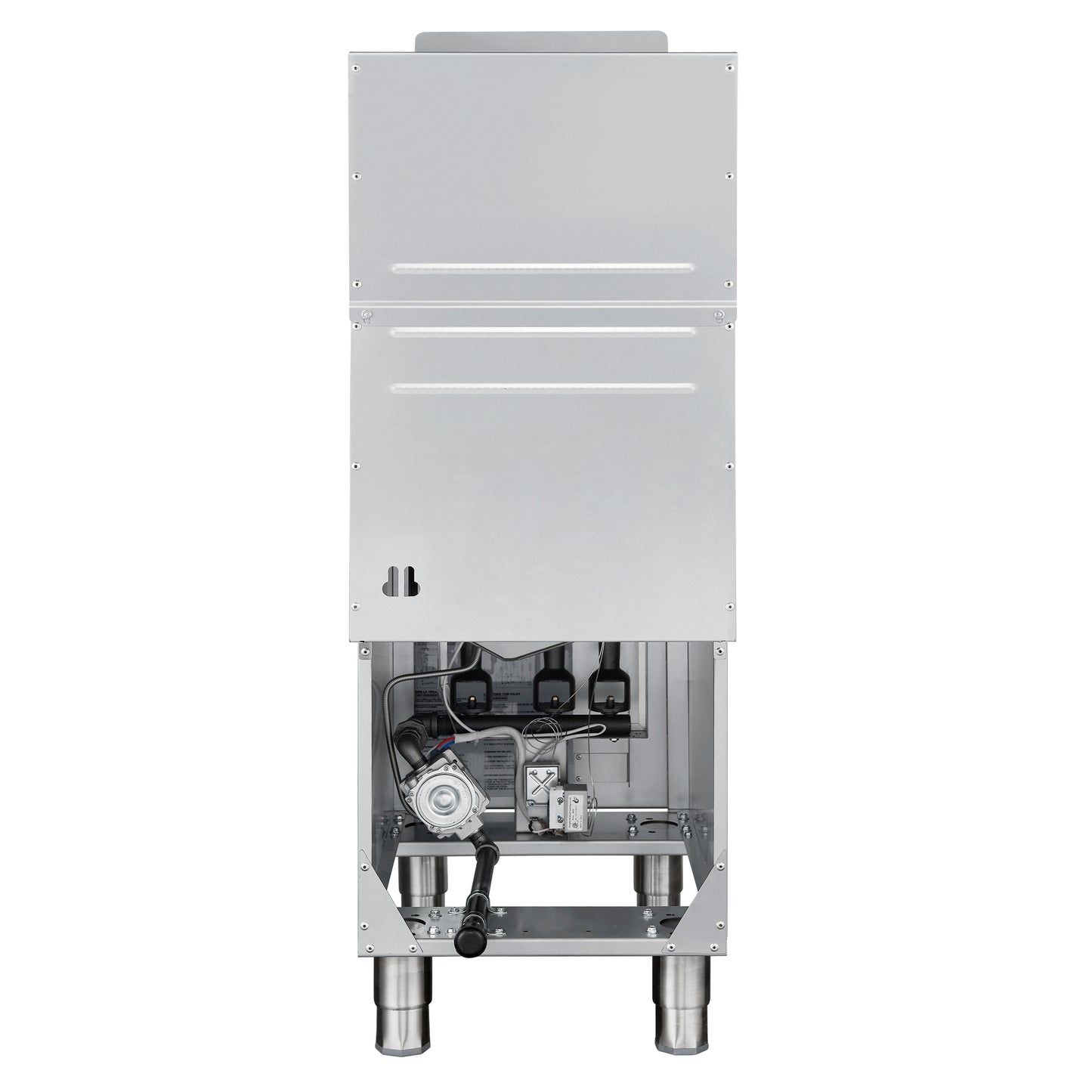 Forno Commerciale Natural Gas Deep Fryer, 3 Burners 90,000 BTU, 40 lbs, Millivolt Control