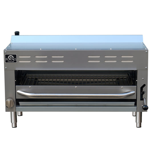 Forno Commerciale Gas Salamander, 35 000 BTU, Infrared Broiler, Adjustable Rack, LP convertible.
