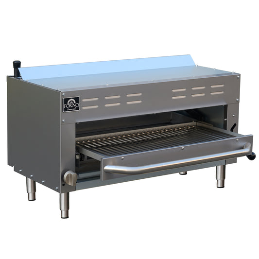 Forno Commerciale Gas Salamander, 35 000 BTU, Infrared Broiler, Adjustable Rack, LP convertible.