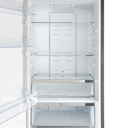 Forno Guardia 24-Inch Bottom Freezer Refrigerator, Left Swing, 10.8 cu.ft, ENERGY STAR Certified