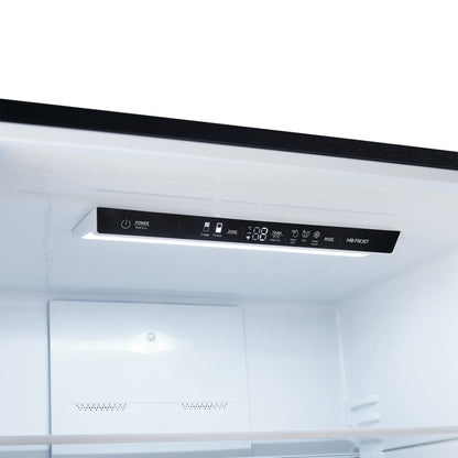 FORNO 2-Piece Black Kitchen Bundle - 30" Induction Range and 31" Bottom Freezer Refrigerator