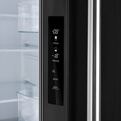 FORNO 2-Piece Black Kitchen Bundle - 30" Induction Range and 31" Bottom Freezer Refrigerator