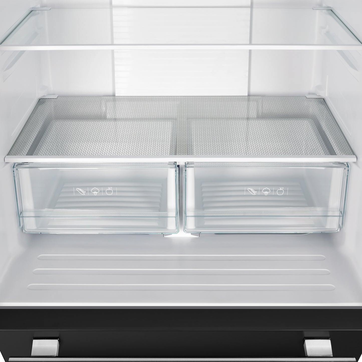 FORNO 2-Piece Black Kitchen Bundle - 30" Induction Range and 31" Bottom Freezer Refrigerator