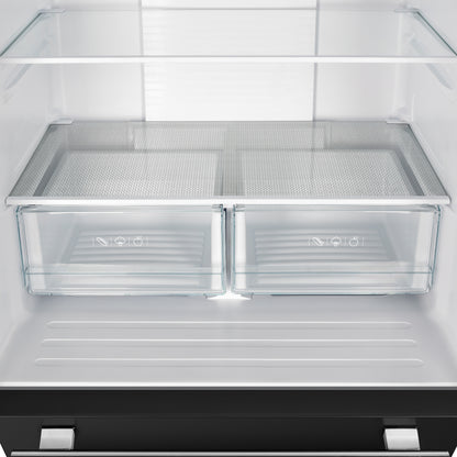 FORNO 2-Piece Black Kitchen Bundle - 30" Induction Range and 31" Bottom Freezer Refrigerator