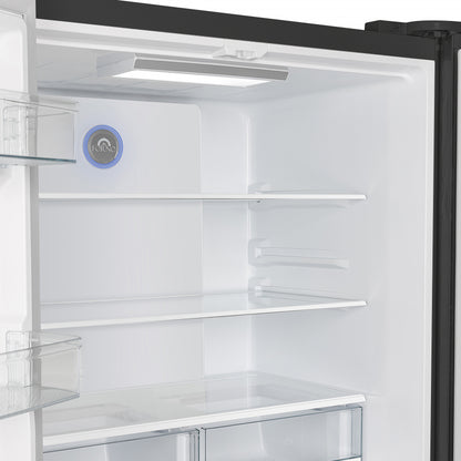 FORNO 2-Piece Black Kitchen Bundle - 30" Induction Range and 36" Bottom Freezer Refrigerator