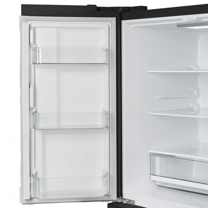 FORNO 2-Piece Black Kitchen Bundle - 30" Induction Range and 36" Bottom Freezer Refrigerator
