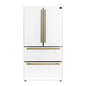 Forno Moena Espresso 36-Inch White French Door Refrigerator, 19.2 Cu. Ft., Frost-Free, Automatic Ice Maker, ENERGY STAR Certified