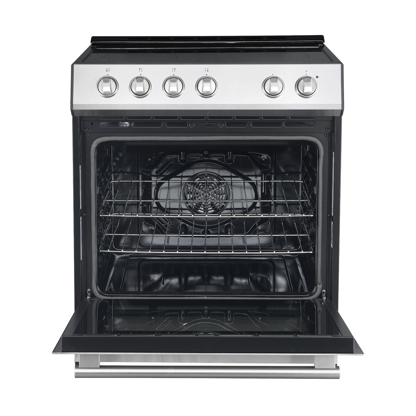 FORNO Premium 3-Piece Kitchen Bundle - Leonardo Espresso 30" Stainless Steel Range, 31" Stainless Steel Bottom Freezer Refrigerator, 24" Stainless Steel Dishwasher - FBDL-007-01US