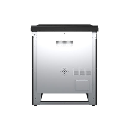 FORNO 2-Piece Black Kitchen Bundle - 30" Electric Range and 31" Bottom Freezer Refrigerator