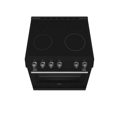 FORNO 2-Piece Black Kitchen Bundle - 30" Electric Range and 31" Bottom Freezer Refrigerator