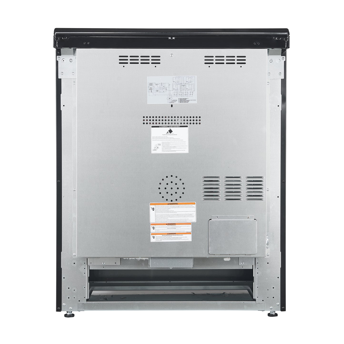 FORNO 2-Piece Black Kitchen Bundle - 30" Electric Range and 31" Bottom Freezer Refrigerator