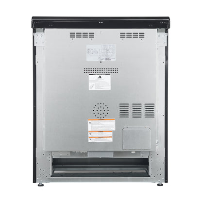 FORNO 2-Piece Black Kitchen Bundle - 30" Electric Range and 31" Bottom Freezer Refrigerator