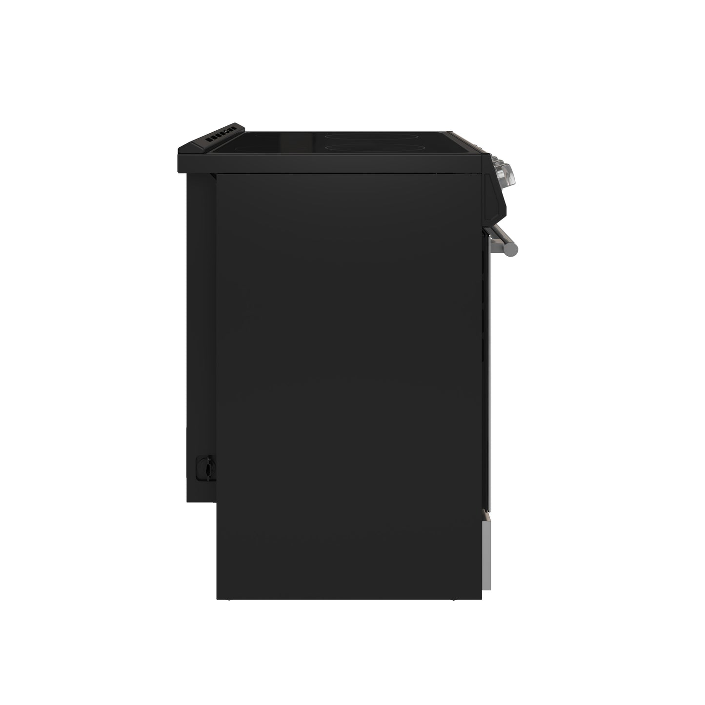 FORNO 2-Piece Black Kitchen Bundle - 30" Electric Range and 31" Bottom Freezer Refrigerator