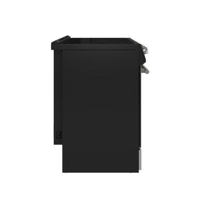FORNO 2-Piece Black Kitchen Bundle - 30" Electric Range and 31" Bottom Freezer Refrigerator