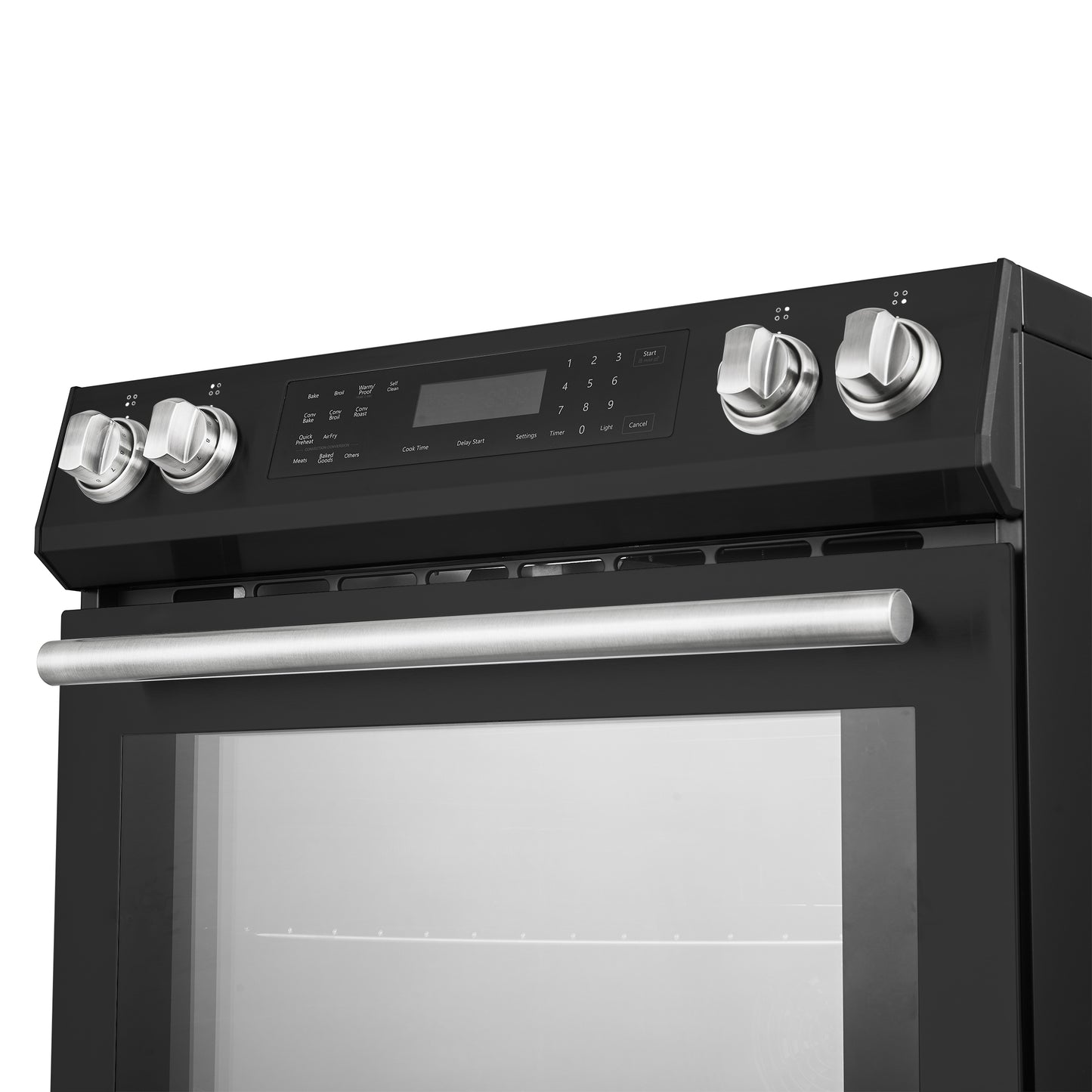 FORNO 2-Piece Black Kitchen Bundle - 30" Induction Range and 36" Bottom Freezer Refrigerator