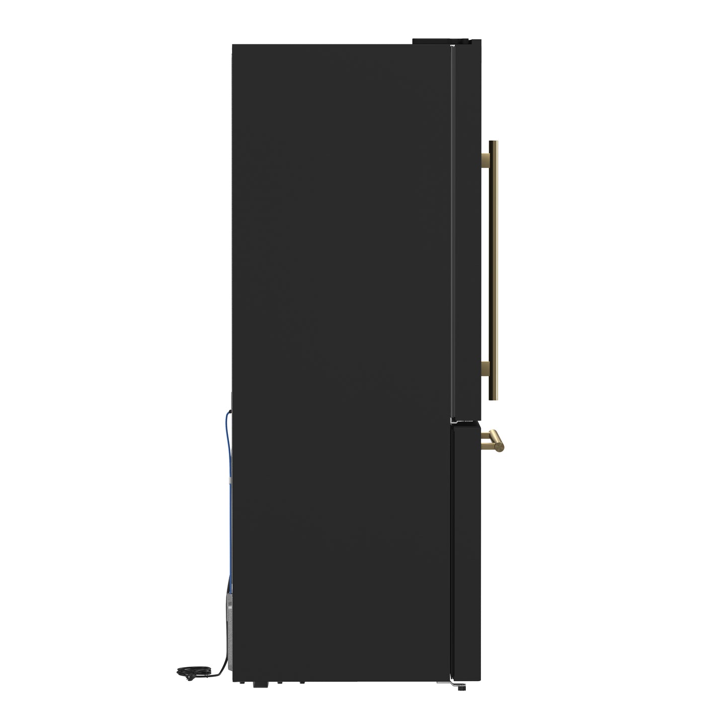FORNO 2-Piece Black Kitchen Bundle - 30" Induction Range and 31" Bottom Freezer Refrigerator