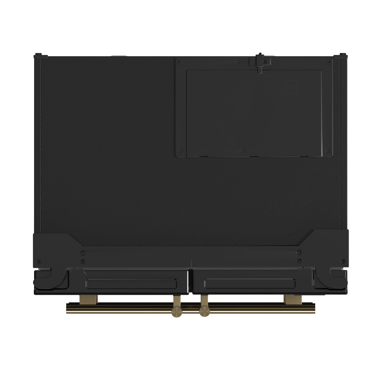 FORNO 2-Piece Black Kitchen Bundle - 30" Induction Range and 36" Bottom Freezer Refrigerator