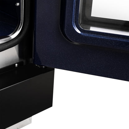 Forno Capriasca 30-Inch Freestanding French Door Gas Range, 4 Burners, Convection Oven, Energy Efficient
