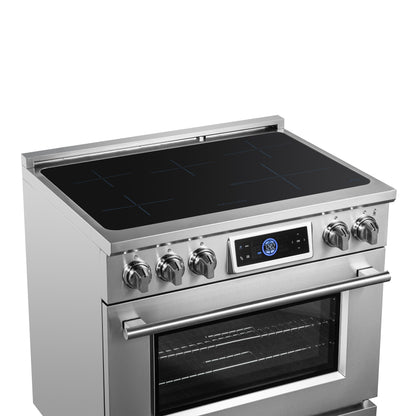 Forno Maximus 36 Inch Induction Range with Air Fryer
