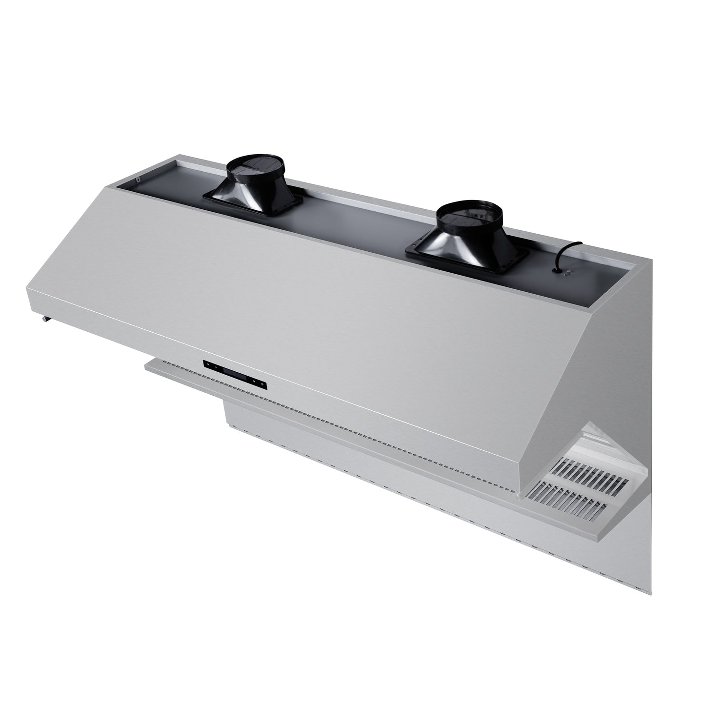 Savona 60-Inch Wall Mount Range Hood, Baffle Filters & Backsplash, Heating Lamps