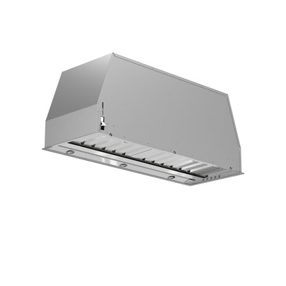 Forno Frassanito 30-Inch Insert Range Hood, 450 CFM, Stainless Steel Baffle Filters, LED Lighting