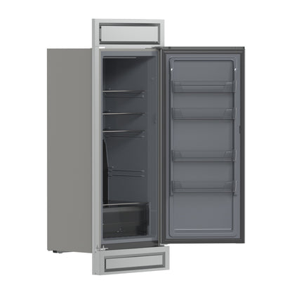 Forno Fortezza 32 Inch Right-Swing Convertible Refrigerator/Freezer with Trim Kit, Stainless Steel, Total No Frost