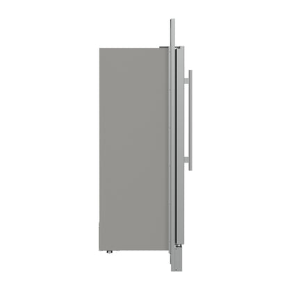 Forno Fortezza 32 Inch Right-Swing Convertible Refrigerator/Freezer with Trim Kit, Stainless Steel, Total No Frost