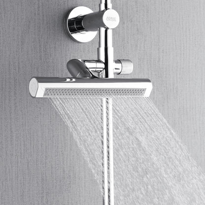 Forno Acqua AcquaFALL Shower, Polished Stainless Steel Finish, Overhead Rainfall Shower, 7 Way Diverter, Handheld Shower Head, Body Jets, 2.5 GPM Flow Rate
