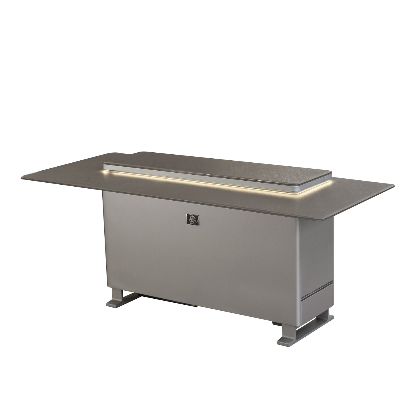 Elevato Smart Bar Table, Sandstone Black, 5.3 cu.ft fridge and freezer with Bluetooth control