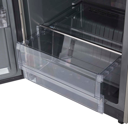 Forno Fortezza 28 Inch Left-Swing Freezer, Stainless Steel with Automatic Ice Maker