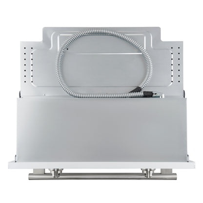 Forno Vomero 30-Inch Wall Oven, White, 5 cu.ft Capacity, 3550 Watts Convection, Mechanical Controls, Manuel Steam Clean