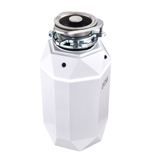 FORNO ACQUA BrightDIAMOND Moonstone 3/4HP Super Quiet Garbage Disposal Corded with Motion Sensor Cabinet Light & Pre-Wired Air Switch